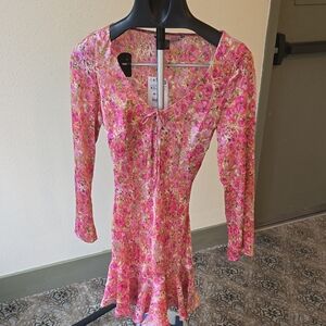 Zara Pink Floral Dress